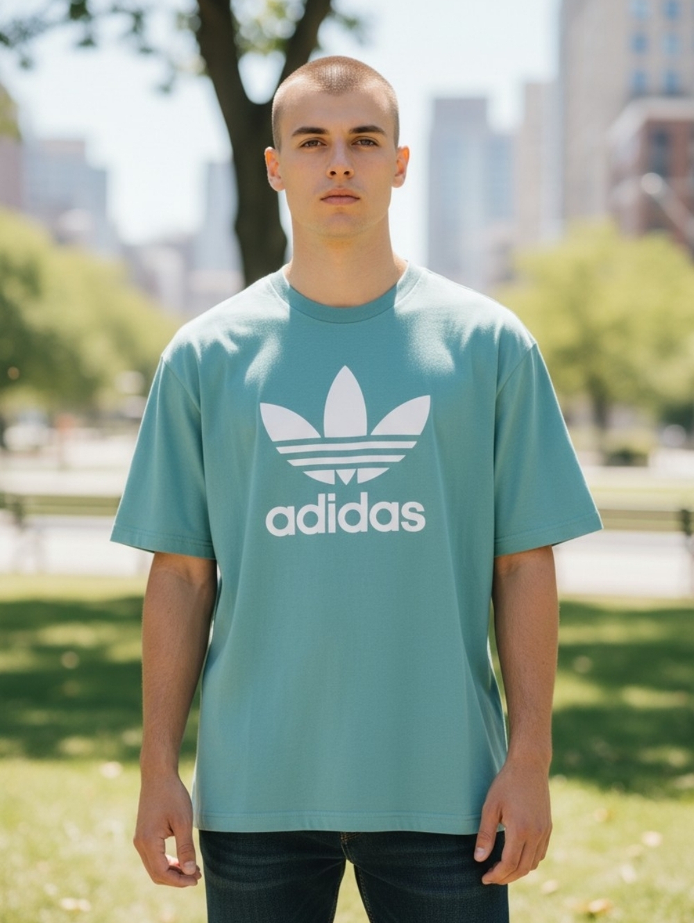 Vtg Y2K Adidas Men's Size Large Casual Wear Shirt